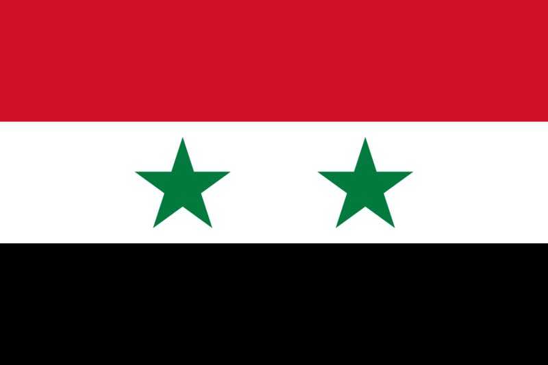 Flag of the United Arab Republic (1958–1971), Flag of Syria (1980–2024)