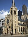 Gerald Farinas Holy Name Cathedral from Street