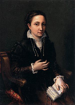 Archivo:Lucia Anguissola, Self Portrait, 1557