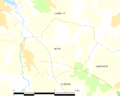 Map commune FR insee code 22160
