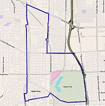Map of Harbor City neighborhood, Los Angeles, California.jpg