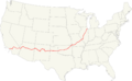 Map of US 66