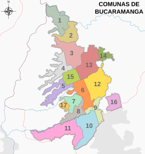 Mapa de Bucaramanga (comunas).svg