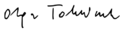 Olga Tokarczuk signature