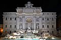 Panorama of Trevi fountain 2015