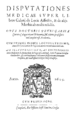 Pedro García Carrero (1605) Disputationes medicae super libros Galeni