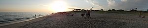 Foto panorámica de la playa de Las Toscas