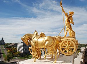 Archivo:Quadriga - The Progress of the State-looking west
