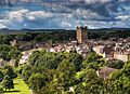 Richmond castle viewed from Maison Dieu