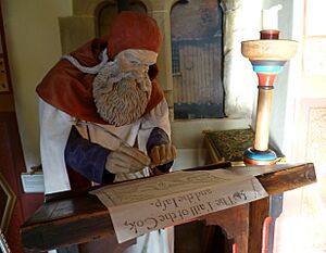 Archivo:Robert Henryson, as portrayed in the Abbot House, Dunfermline