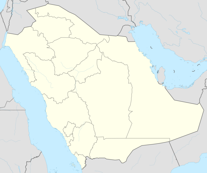 Saudi Arabia adm location map