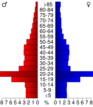 Archivo:USA Story County, Iowa age pyramid