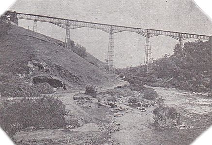Viaducto del Malleco post-refuerzo - Congreso de Ferrocarriles del Estado (1929)