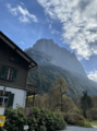 Vista casa en Lauterbrunnen