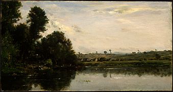 Washerwomen at the Oise River near Valmondois by Charles-François Daubigny, 1865