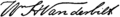 Appletons' Vanderbilt Cornelius - William Henry signature