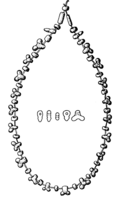 Beads of necklace of Pigna (Italy)