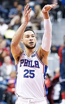 Archivo:Ben Simmons free throw (cropped)