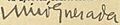 César Miró signature