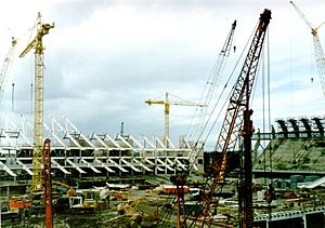 Archivo:Construction of Millennium Stadium, Cardiff