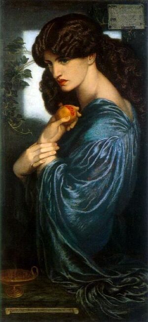 Archivo:Dante Gabriel Rossetti - Proserpine