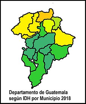 Archivo:Departamento de Guatemala por municipio según su Indice de Desarrollo Humano