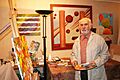 Eugenio Cruz Vargas en su taller