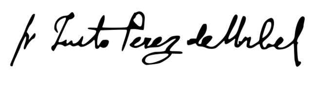 Firma Justo Pérez de Urbel