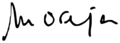 Firma de Marcelino Oreja