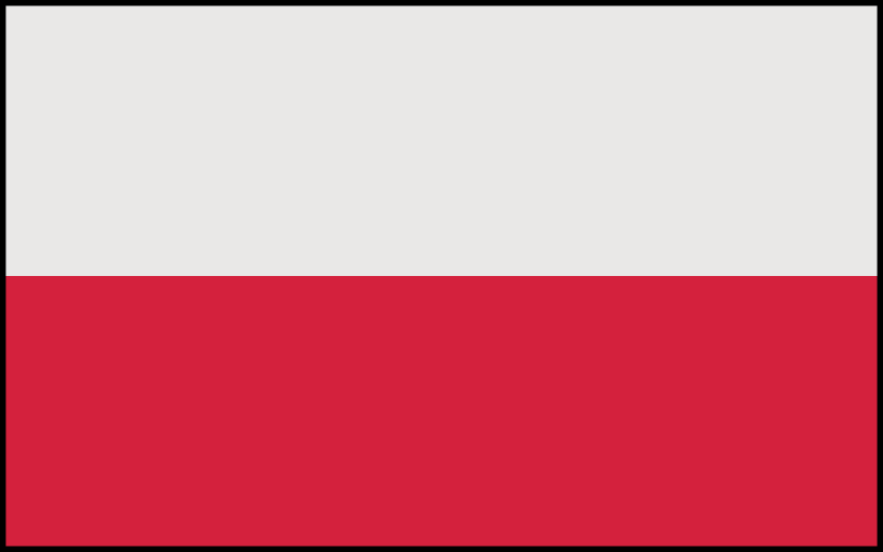 Flag of Poland (bordered)