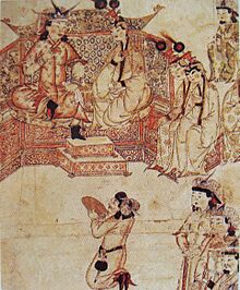 Ghazan with wife at his court.jpg