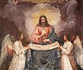 Giovanni da san giovanni, Cristo che regge il calice dell'eucaristia tra due angeli, 1633, 03