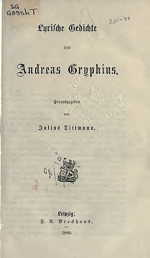 Archivo:Gryphius, Andreas – Lyrische Gedichte, 1880 – BEIC 2833897