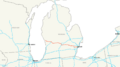 Interstate 96 map