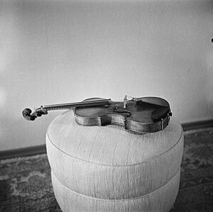 Archivo:Jean Sibeliuksen viulu, 1940-1945, (d2005 167 6 145) Suomen valokuvataiteen museo