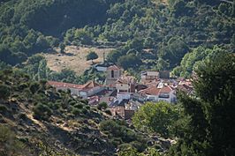 Vista de La Garganta desde la carretera de La Garganta a Candelario.