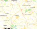 Map commune FR insee code 85084