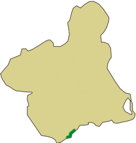 Situación dentro de la Región de Murcia