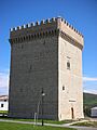Medieval tower at Olcoz (Navarra)