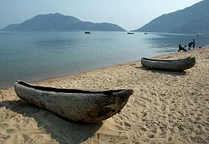 Archivo:Monoxylon beach Lake Malawi 1557