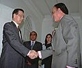 Ong Teng Cheong with Carlos Menem