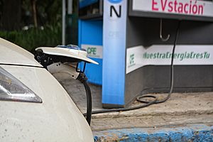 Archivo:Parque España - Ciudad de México - 16 - Auto eléctrico en estación de carga