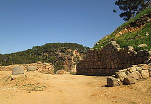 Archivo:Poblado ibérico de Castell-Muralla antigua