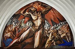 Archivo:Prometheus (1930) de José Clemente Orozco en Pomona College