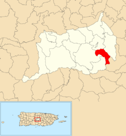 Sabana, Orocovis, Puerto Rico locator map.png