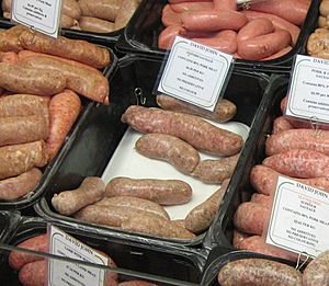 Archivo:Sausages Oxford crop
