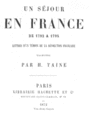 Sejour en france