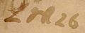 Signature of Ludwig Meidner, 1926
