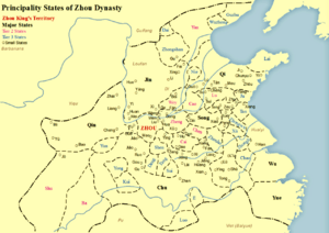 Archivo:States of Zhou Dynasty