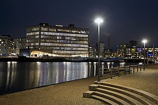 Supercell headquarters in Jätkäsaari, Helsinki, Finland, 2020.jpg